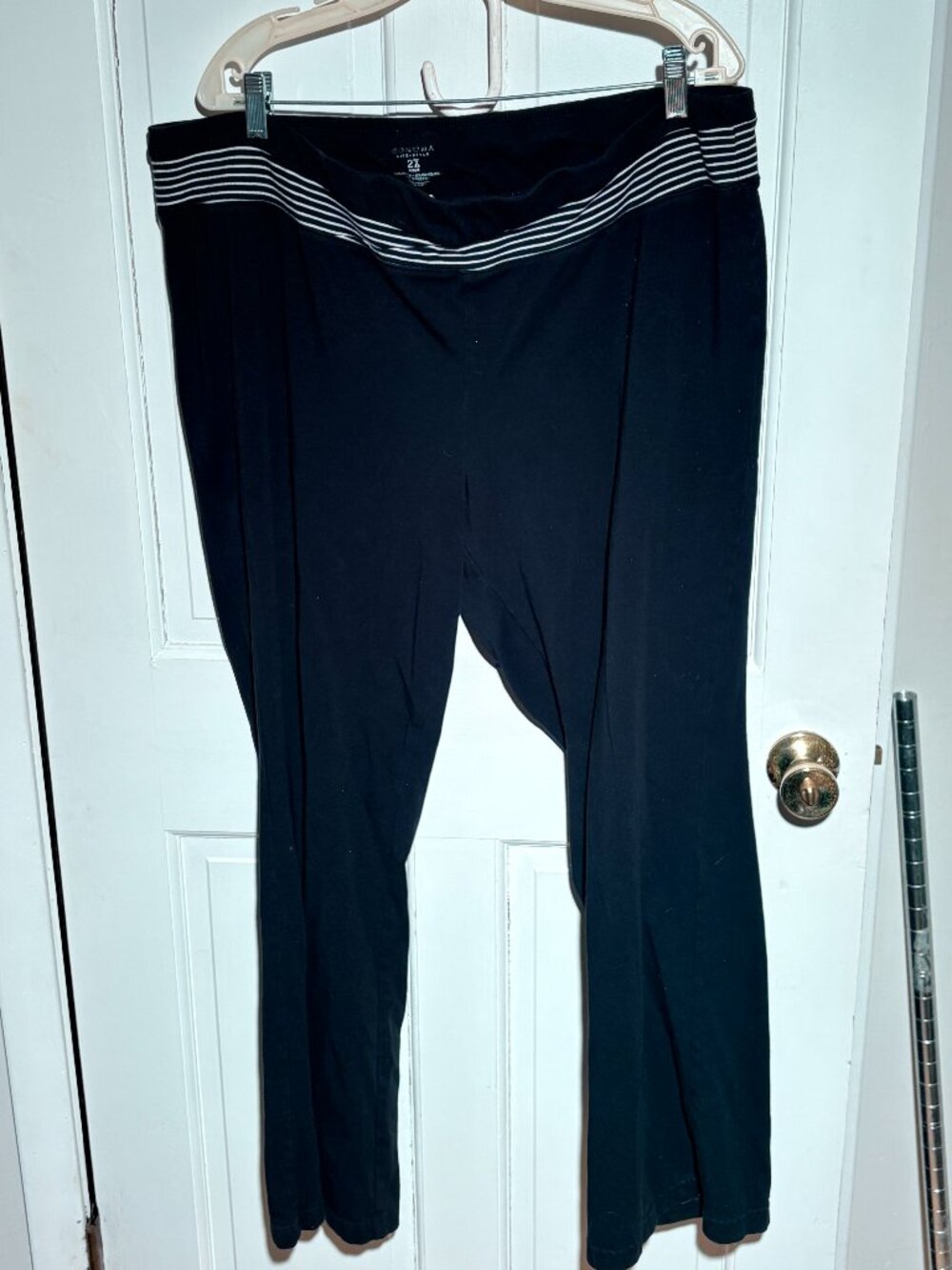 Sonoma Life + Style Striped Waistband Yoga Pants - 2X